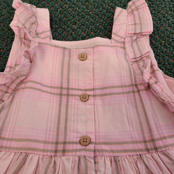 NWOT Osh Kosh Pink Plaid Baby Dress - Picture 3 of 8